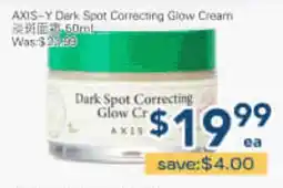 Oceans Fresh Food Market AXIS-Y Dark Spot Correcting Glow Cream offer