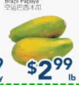 Oceans Fresh Food Market Brazil Papaya offer