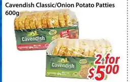 Bestco Food Mart Cavendish Classic/Onion Potato Patties offer