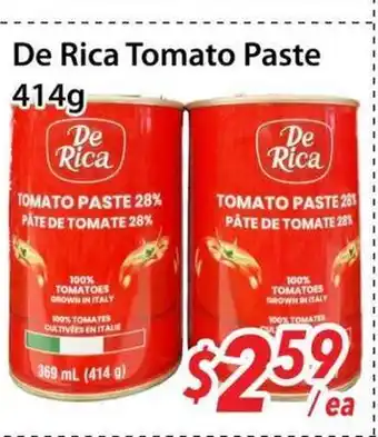 Bestco Food Mart De Rica Tomato Paste offer