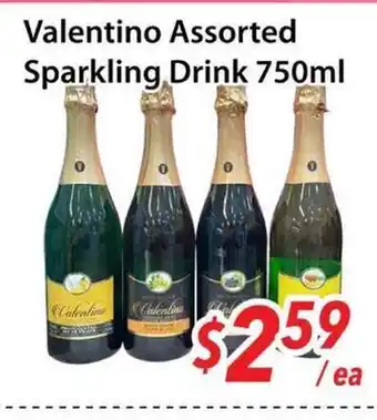 Bestco Food Mart Valentino Assorted Sparkling Drink offer