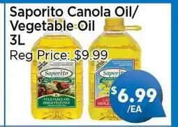 Blue Sky Supermarket Saporito Canola Oil/Vegetable Oil offer