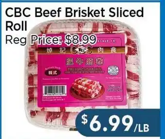 Blue Sky Supermarket CBC Beef Brisket Sliced Roll offer