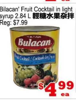 Yuan Ming Supermarket Bilacan' Fruit Cocktail in light syrup offer