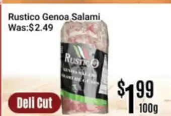 Nations Fresh Foods Rustico Genoa Salami offer
