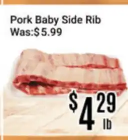 Nations Fresh Foods Pork Baby Side Rib offer