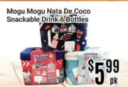 Nations Fresh Foods Mogu Mogu Nata De Coco Snackable Drink 6 Bottles offer