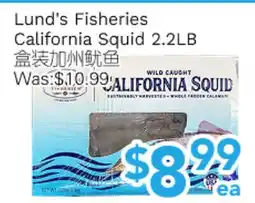 Ample Food Market Lund's Fisheries California Squid 2.2LB offer