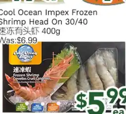 Ample Food Market Cool Ocean Impex Frozen Shrimp Head On 30/40 offer