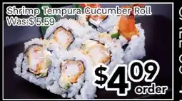 Ample Food Market Shrimp Tempura Cucumber Roll offer