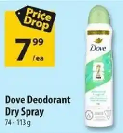 Co-op Dove Deodorant Dry Spray offer