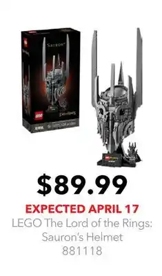 GameStop LEGO The Lord of the Rings: Sauron's Helmet offer