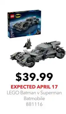 GameStop LEGO Batman v Superman Batmobile offer