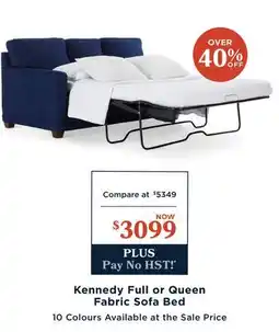La Z Boy Kennedy Full or Queen Fabric Sofa Bed offer
