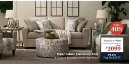 La Z Boy Piper Fabric Stationary Sofa offer