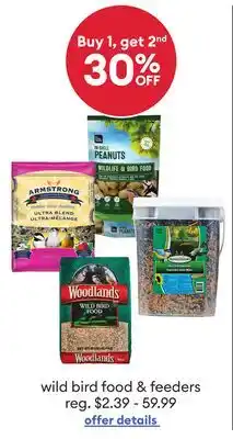 Petsmart wild bird food & feeders offer