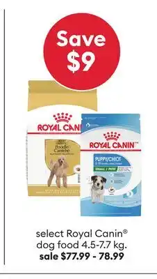 Petsmart select Royal Canin dog food offer