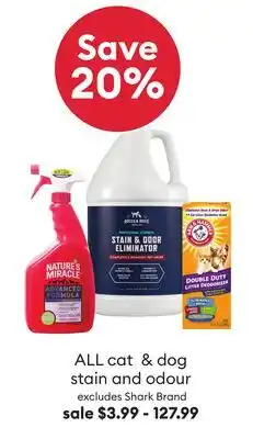 Petsmart ALL cat & dog stain and odour offer