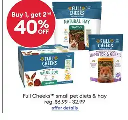 Petsmart Full Cheeks small pet diets & hay offer