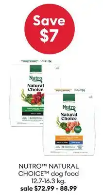 Petsmart NUTRO NATURAL CHOICE dog food offer