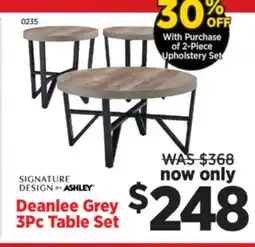 Surplus Furniture Deanlee 3PC Coffee Table Set offer