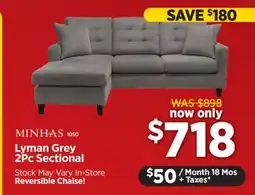 Surplus Furniture Lyman Grey 2Pc Sectional offer