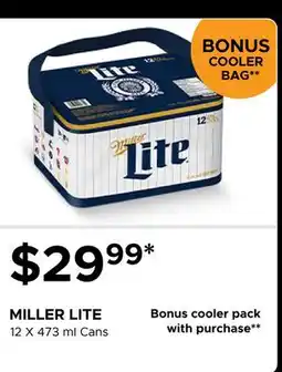The Beer Store MILLER LITE offer