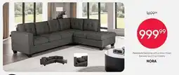 Meubles RD Nora - Reversible Sectional with a Drop-Down Backrest and Cup Holders offer