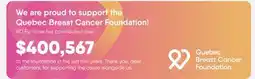 Meubles RD We are proud to support the Quebec Breast Cancer Foundation! offer
