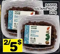 Supermarché PA RAISINS SULTANA NUTLY offer