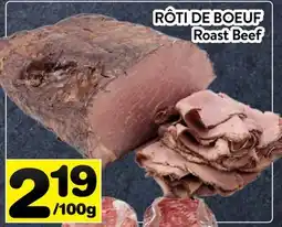Supermarché PA RÔTI DE BOEUF | Roast Beef offer