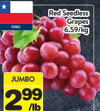Supermarché PA Red Seedless Grapes offer