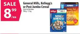 Co-op General Mills, Kellogg's or Post Jumbo Cereal offer