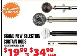 Len's Mill Stores BRAND NEW SELECTION CURTAIN RODS offer
