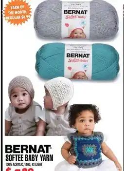 Len's Mill Stores BERNAT SOFTEE BABY YARN offer