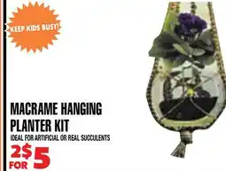 Len's Mill Stores MACRAMÉ HANGING PLANTER KIT offer