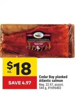Giant Tiger Cedar Bay planked Atlantic salmon offer