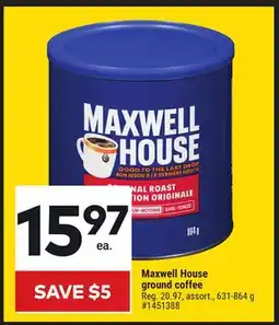 Giant Tiger Maxwell House ground coffee offer