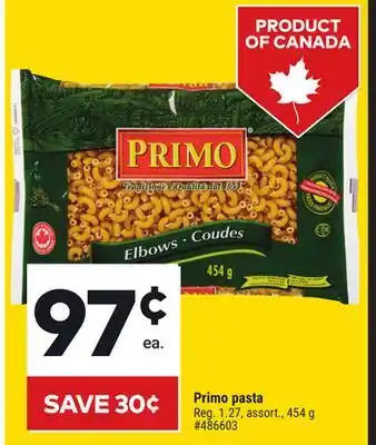 Giant Tiger Primo pasta offer