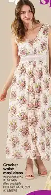 Giant Tiger Crochet waist maxi dress offer