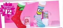 Giant Tiger licensed socks & mug set offer