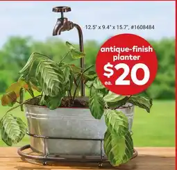 Giant Tiger Antique-finish planter offer