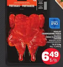 Marché Bonichoix RICARDO FRESH FLATTENED CHICKEN offer