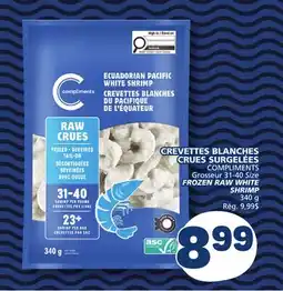 Marché Bonichoix COMPLIMENTS FROZEN RAW WHITE SHRIMP offer