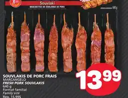 Marché Bonichoix MARCANGELO FRESH PORK SOUVLAKIS offer