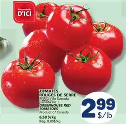 Marché Bonichoix Canada no 1 GREENHOUSE RED TOMATOES offer