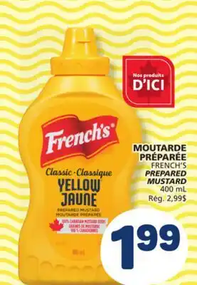 Marché Bonichoix FRENCH'S PREPARED MUSTARD offer