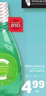 Marché Bonichoix COMPLIMENTS MOUTHWASH offer