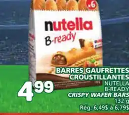 Marché Bonichoix NUTELLA B-READY CRISPY WAFER BARS offer