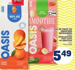 Marché Bonichoix OASIS REFRIGERATED FRUIT JUICE OR SMOOTHIE offer